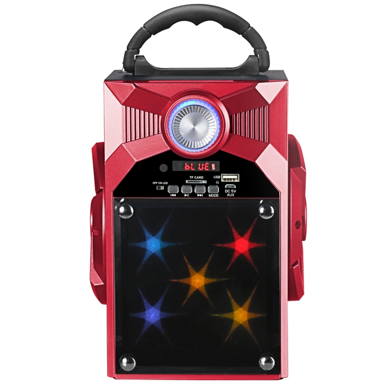 FB-BS8868S Portable Bluetooth-högtalare med glasspegel LED-belysning